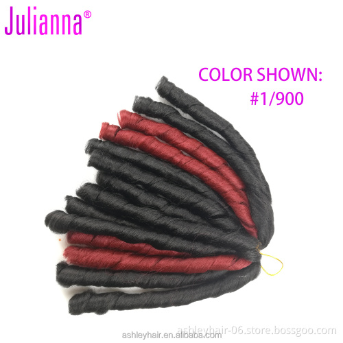 Japanese Fiber Synthetic Natural Wave Weave Dread Lock Extension Tangle Free Braid Hair